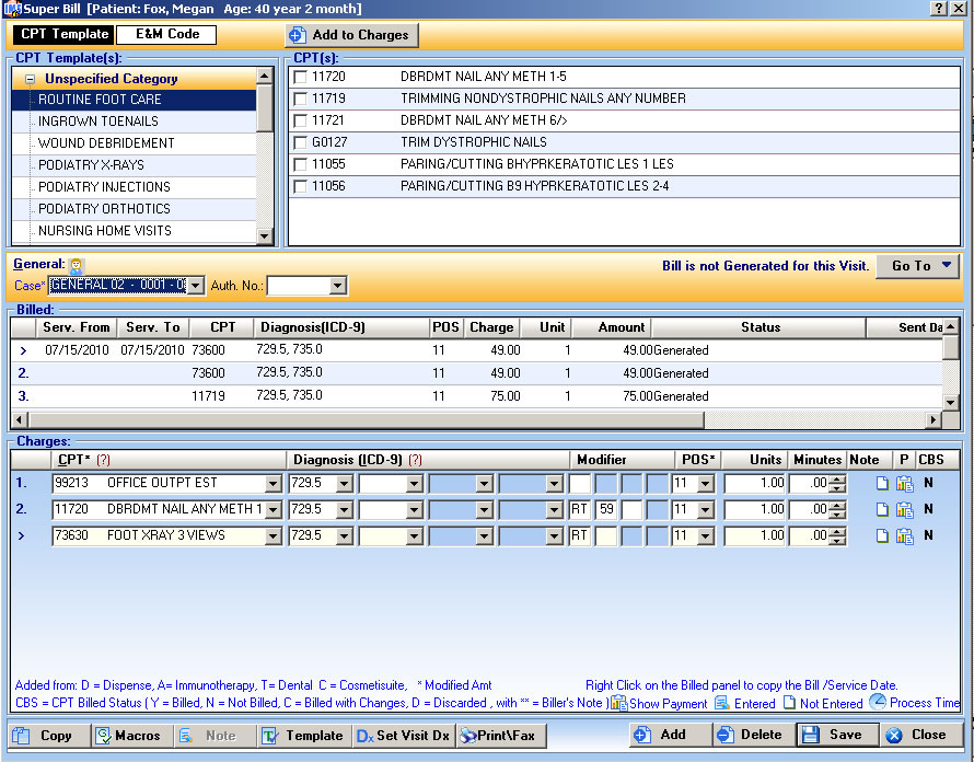 Podiatry EMR - Electronic Medical Record Software | Podiatry ...